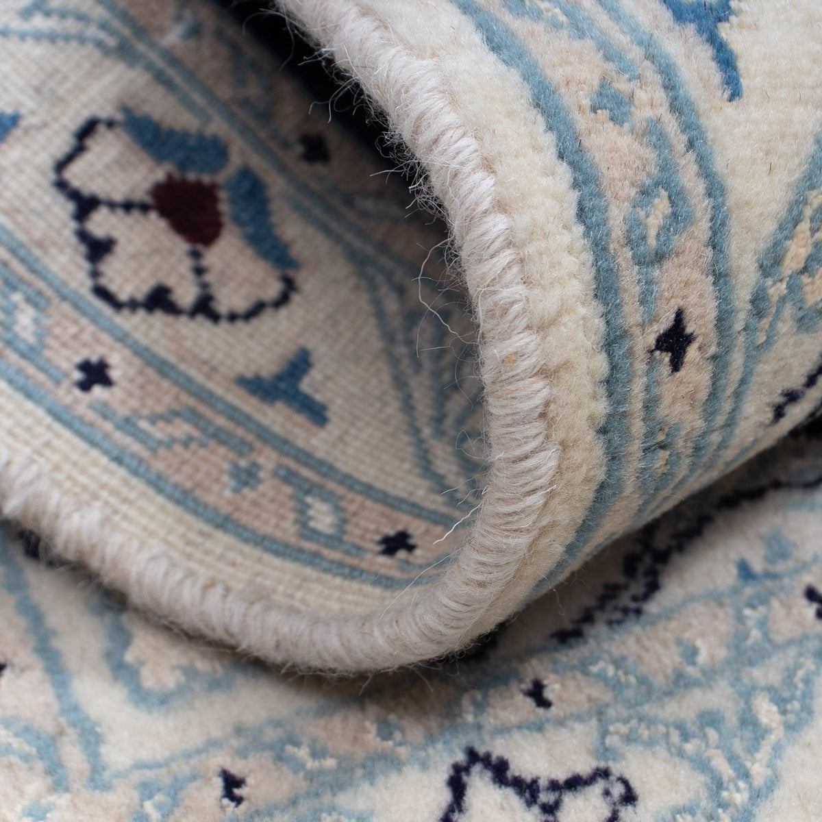 Perzisch tapijt - Nain - Koninklijk - 86 x 57 cm - donkerblauw