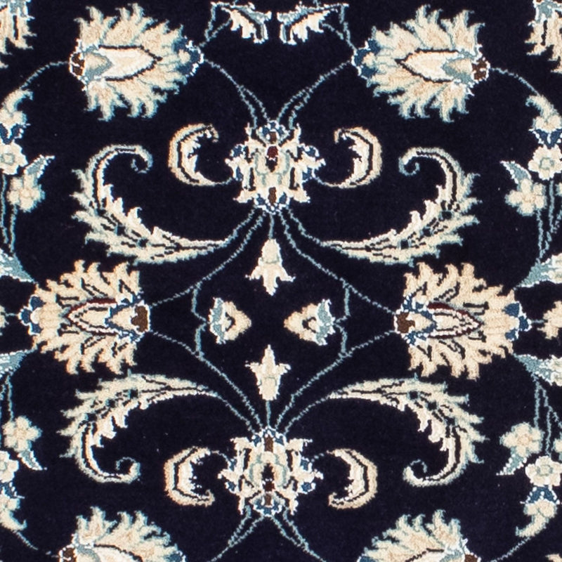 Loper Perzisch tapijt - Nain - 400 x 77 cm - donkerblauw