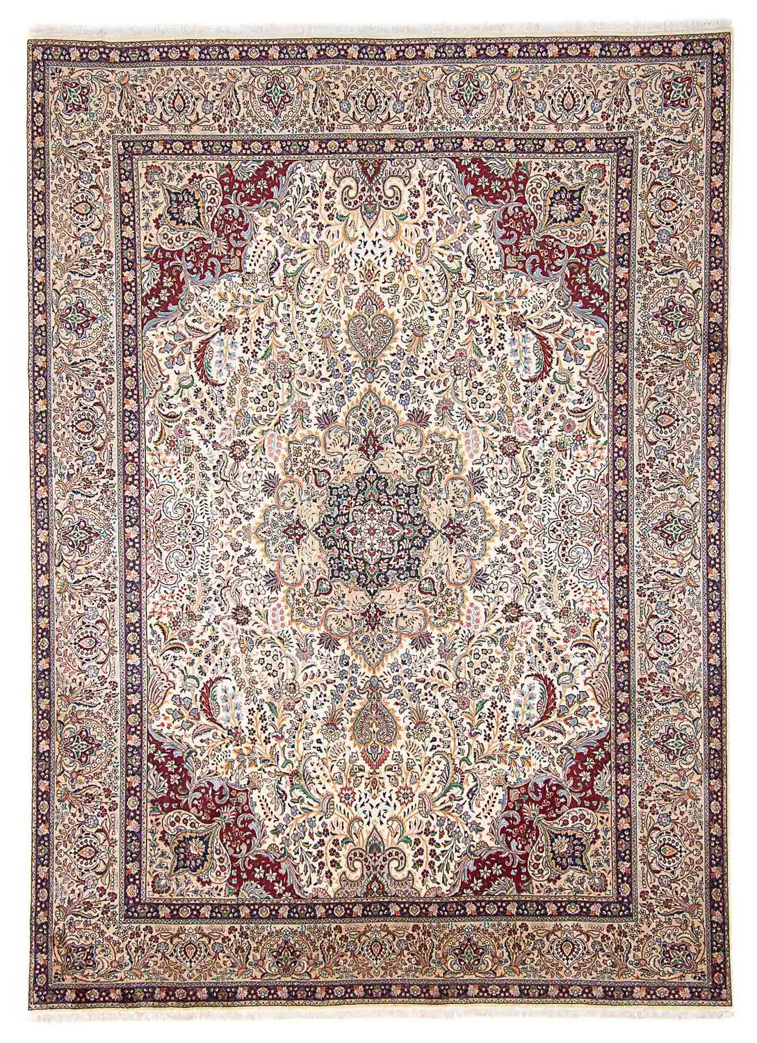 Perzisch tapijt - Tabriz - Royal - 392 x 303 cm - beige
