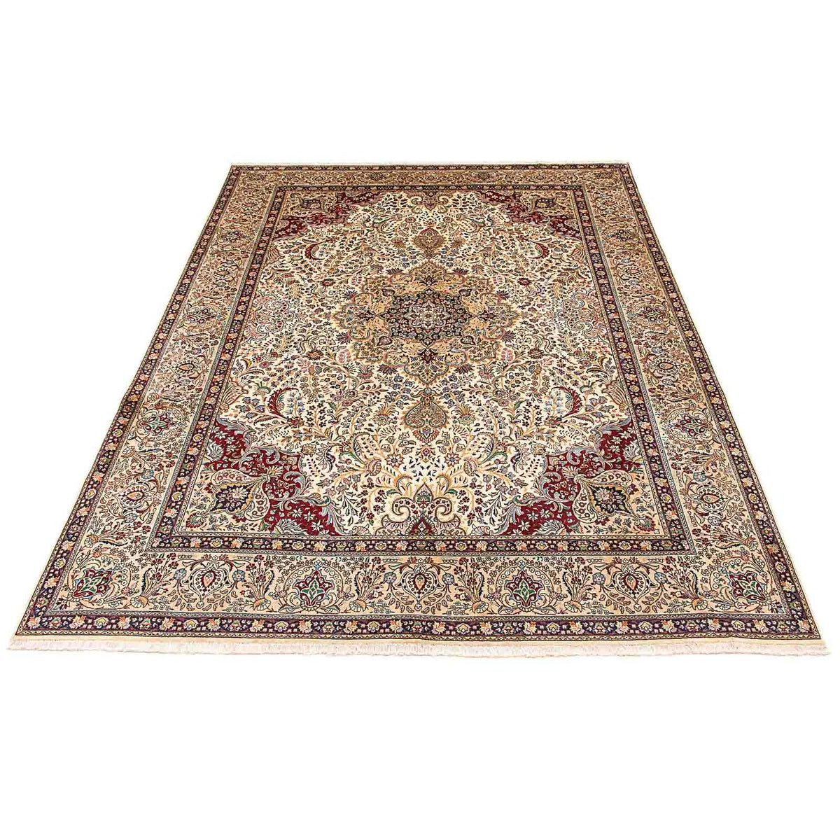 Perzisch tapijt - Tabriz - Royal - 392 x 303 cm - beige