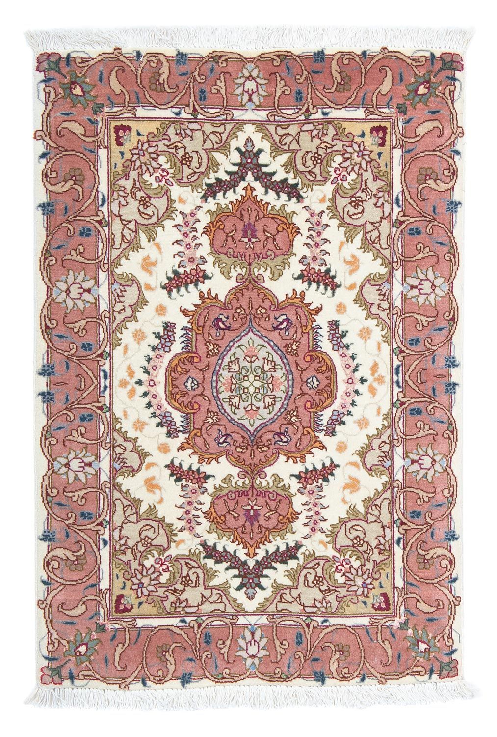 Perzisch tapijt - Tabriz - Royal - 89 x 58 cm - beige