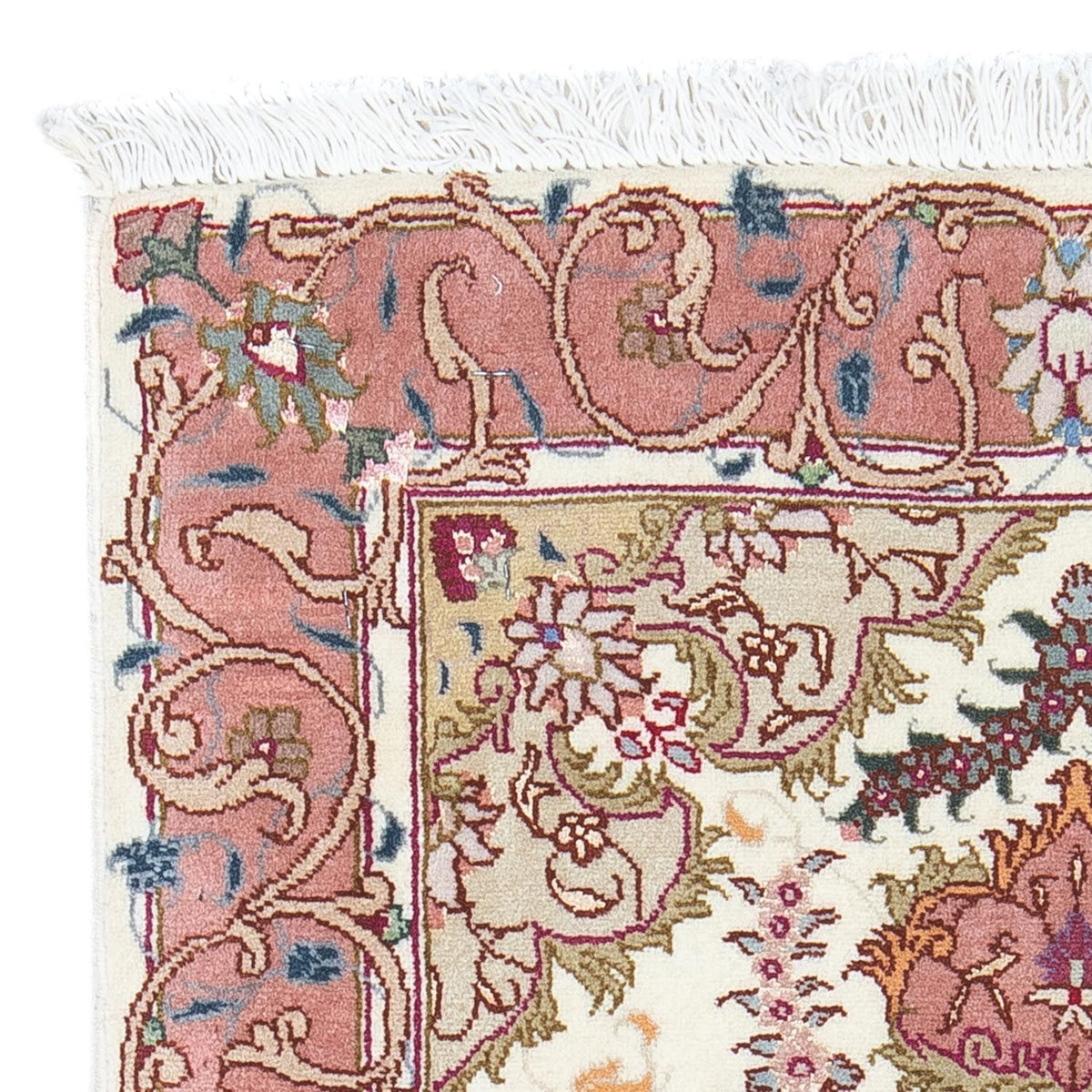 Perzisch tapijt - Tabriz - Royal - 89 x 58 cm - beige