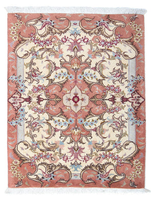 Perzisch tapijt - Tabriz - Royal - 85 x 64 cm - beige
