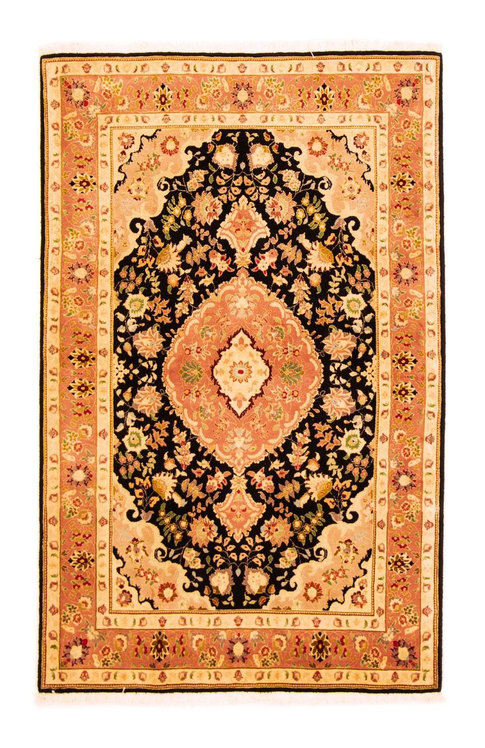 Perzisch tapijt - Tabriz - Royal - 160 x 100 cm - zwart