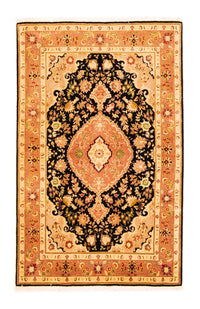 Perzisch tapijt - Tabriz - Royal - 160 x 100 cm - zwart
