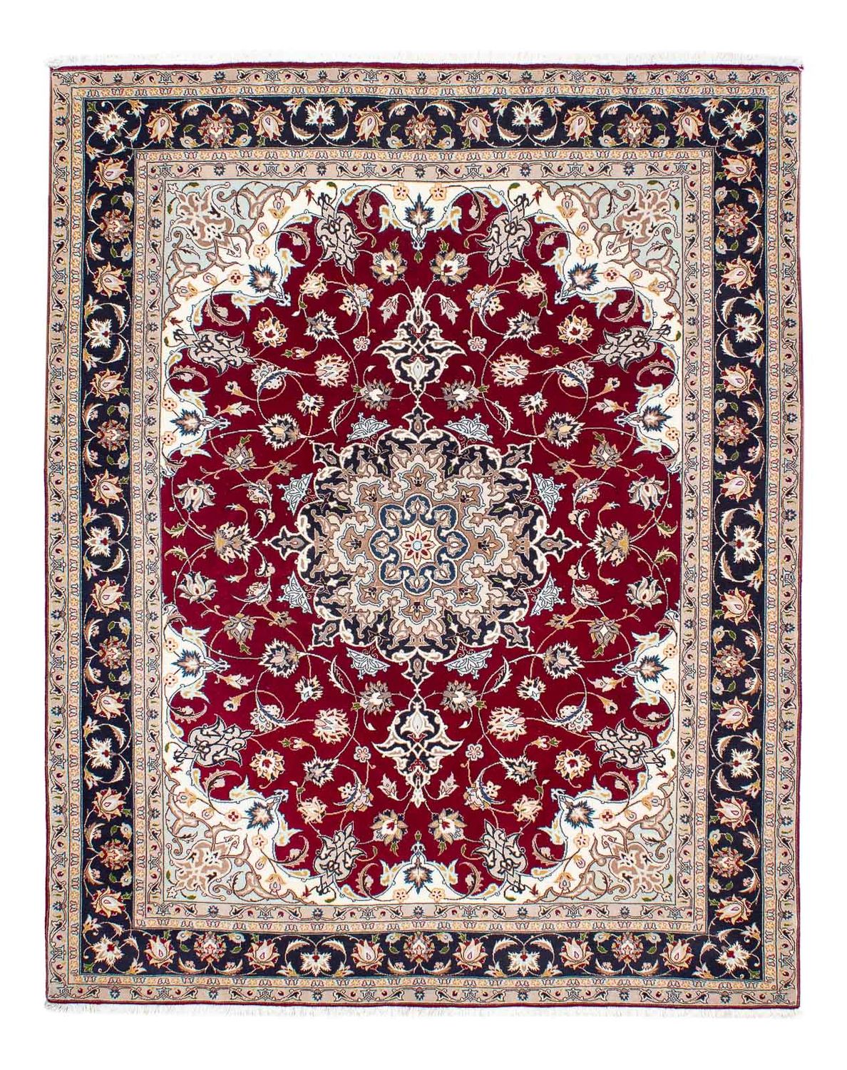 Perzisch tapijt - Tabriz - Royal - 195 x 153 cm - donkerrood