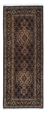 Loper Perzisch tapijt - Tabriz - 201 x 77 cm - donkerblauw