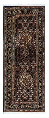 Loper Perzisch tapijt - Tabriz - 201 x 77 cm - donkerblauw