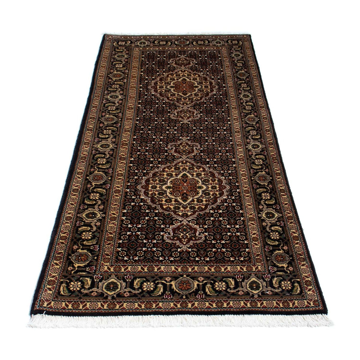 Loper Perzisch tapijt - Tabriz - 201 x 77 cm - donkerblauw