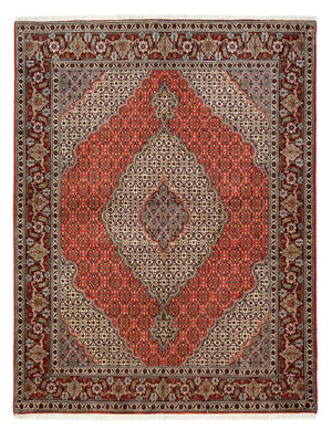 Perzisch tapijt - Tabriz - 200 x 150 cm - donkerrood