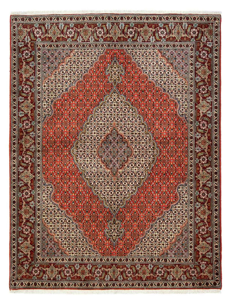 Perzisch tapijt - Tabriz - 200 x 150 cm - donkerrood