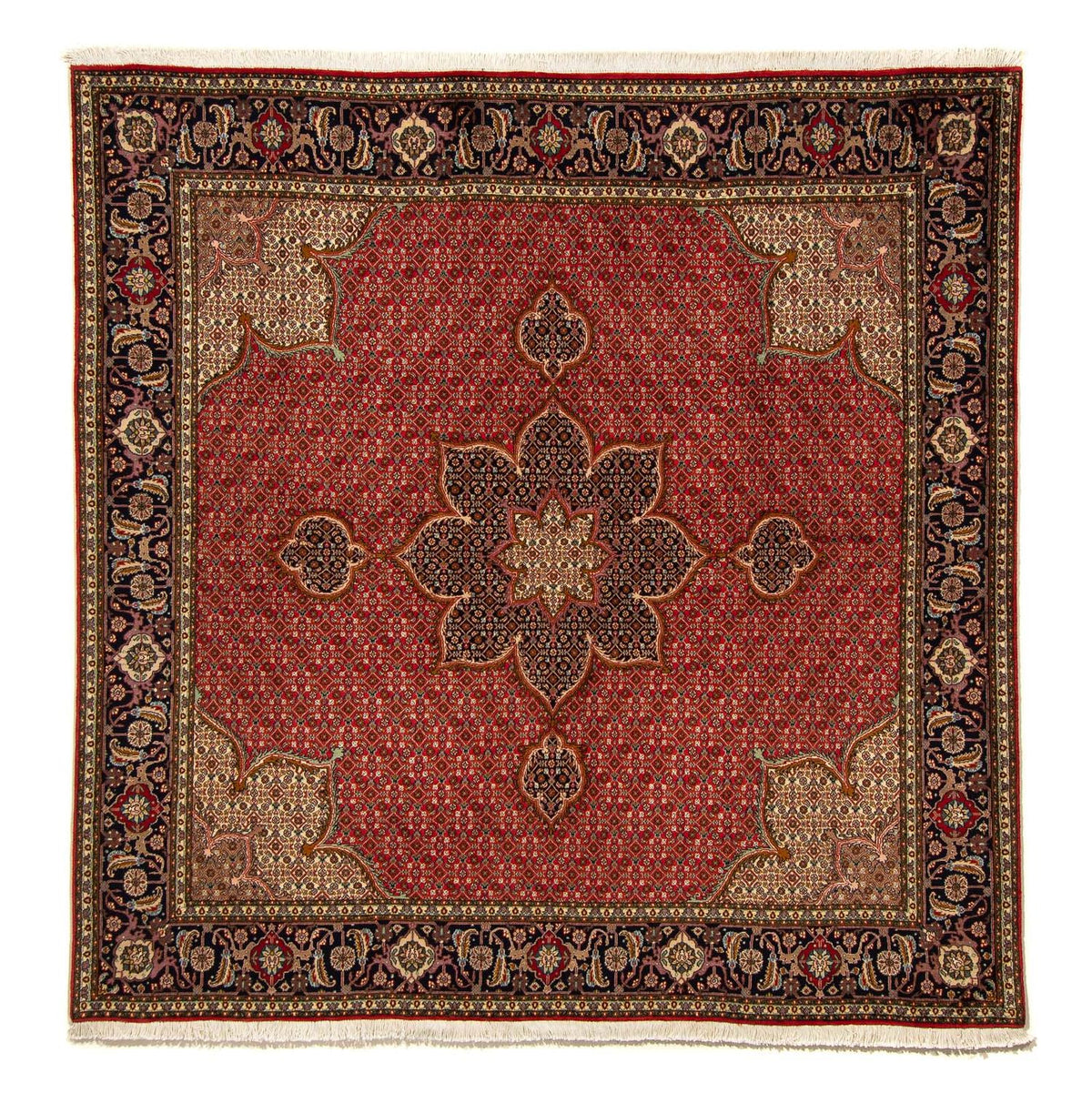 Perzisch tapijt - Tabriz vierkant  - 203 x 200 cm - rood