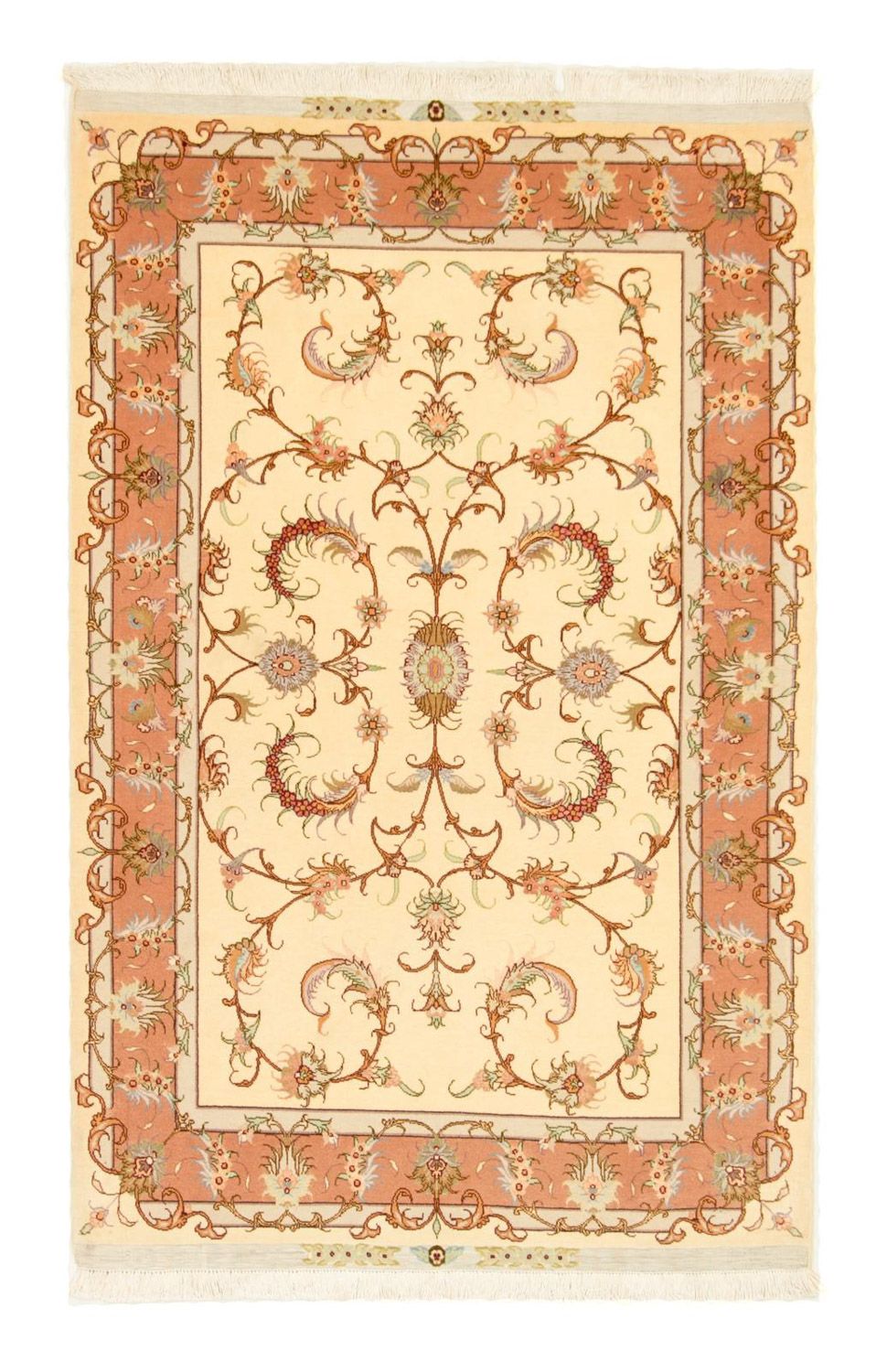 Perzisch tapijt - Tabriz - Royal - 162 x 103 cm - beige
