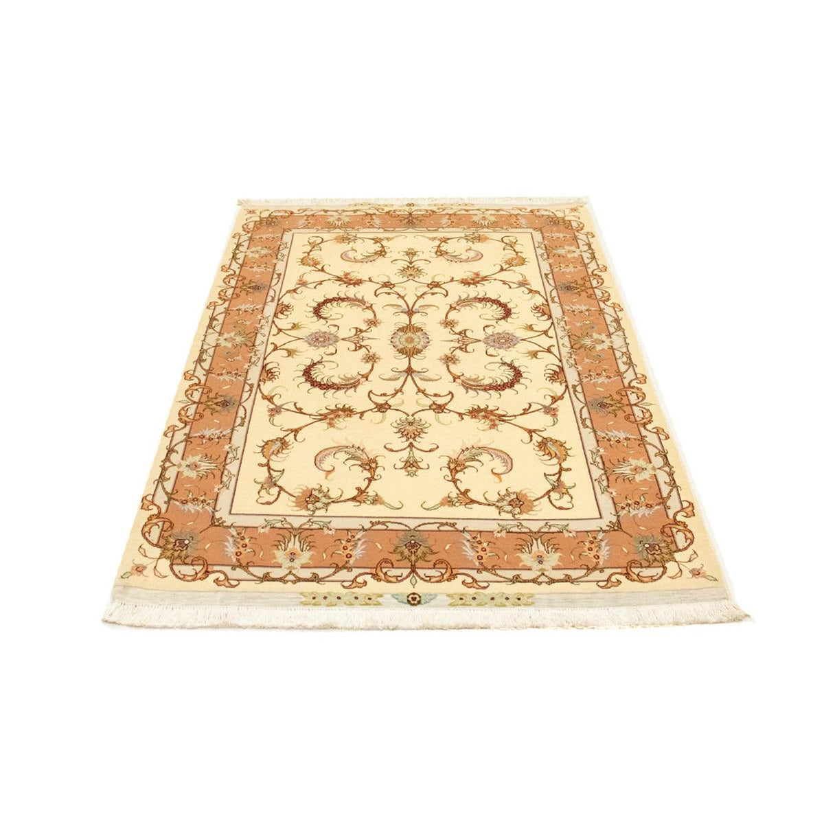 Perzisch tapijt - Tabriz - Royal - 162 x 103 cm - beige