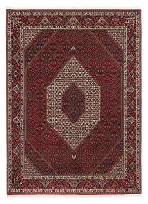 Perzisch tapijt - Bijar - 257 x 204 cm - donkerrood