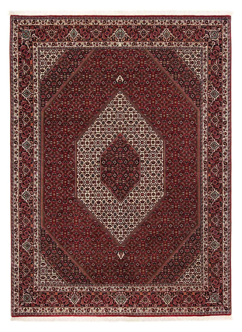 Perzisch tapijt - Bijar - 257 x 204 cm - donkerrood