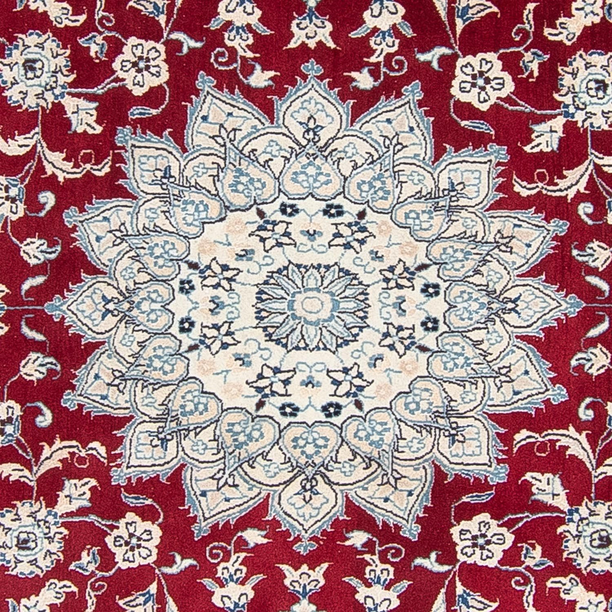 Perzisch tapijt - Nain rond  - 248 x 248 cm - donkerrood