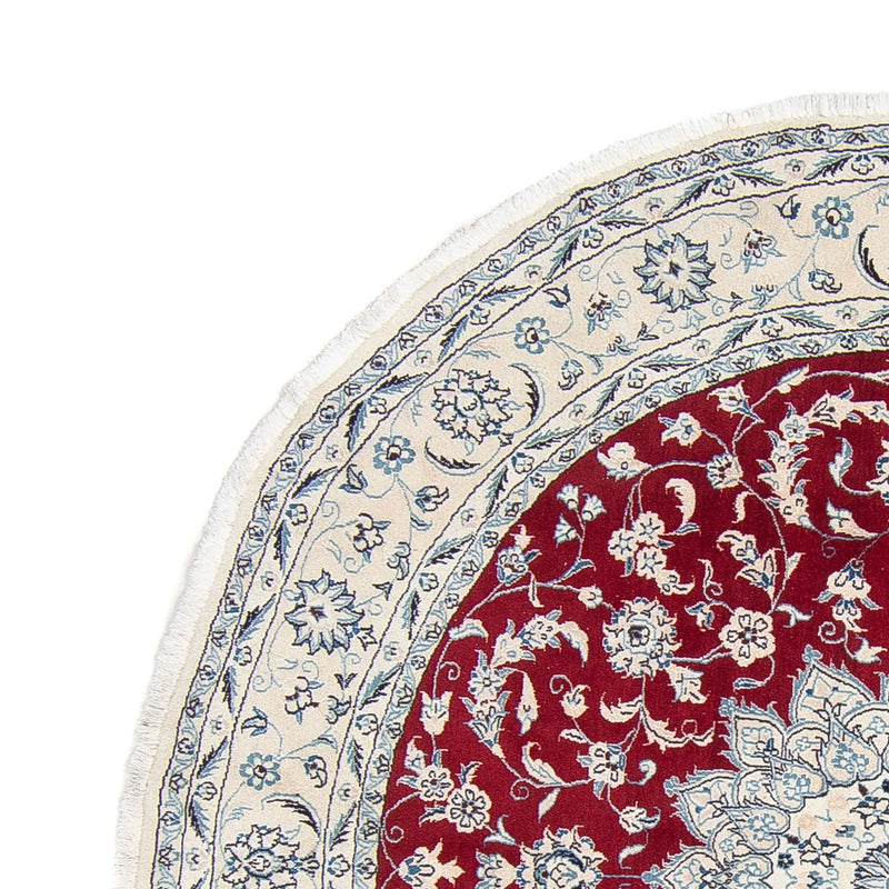 Perzisch tapijt - Nain rond  - 248 x 248 cm - donkerrood