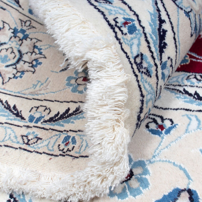 Perzisch tapijt - Nain rond  - 250 x 250 cm - donkerrood