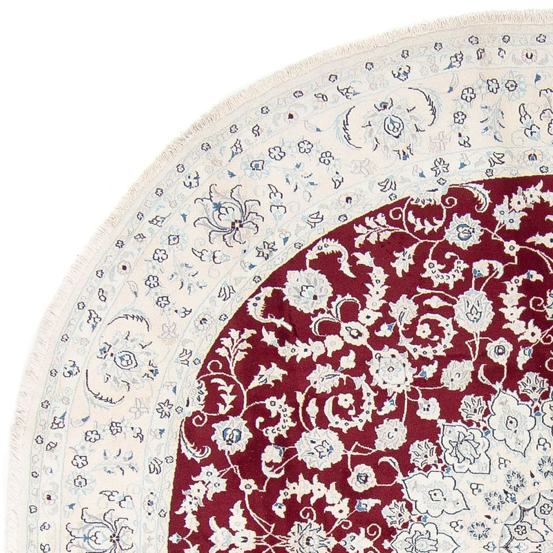 Perzisch tapijt - Nain rond  - 300 x 300 cm - donkerrood