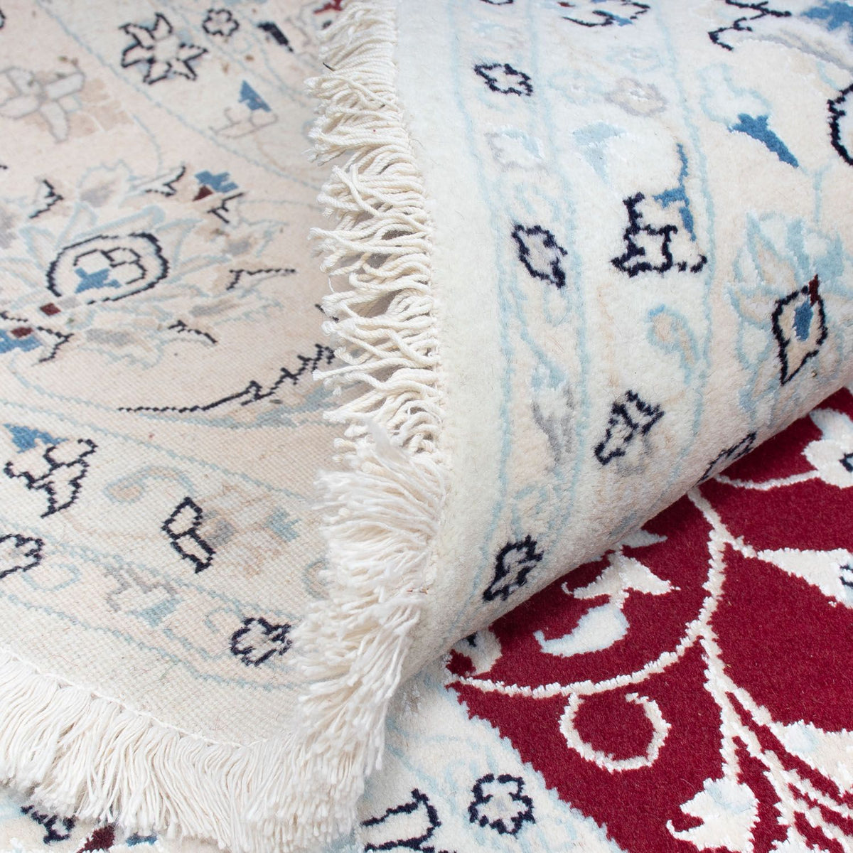 Perzisch tapijt - Nain rond  - 300 x 300 cm - donkerrood