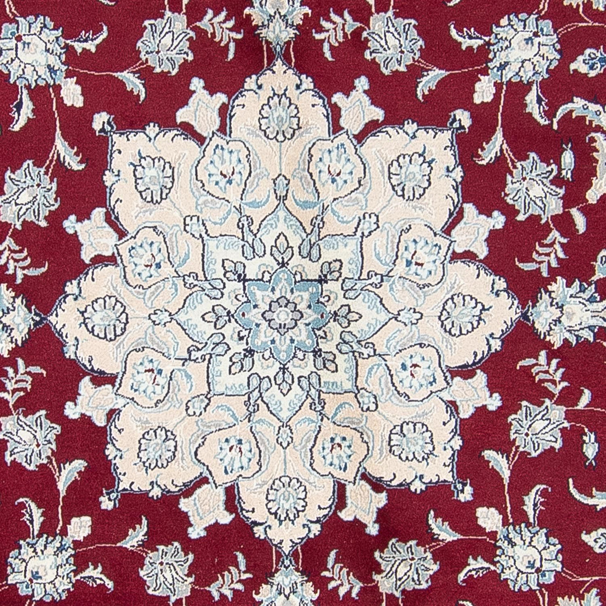 Perzisch tapijt - Nain rond  - 300 x 300 cm - donkerrood