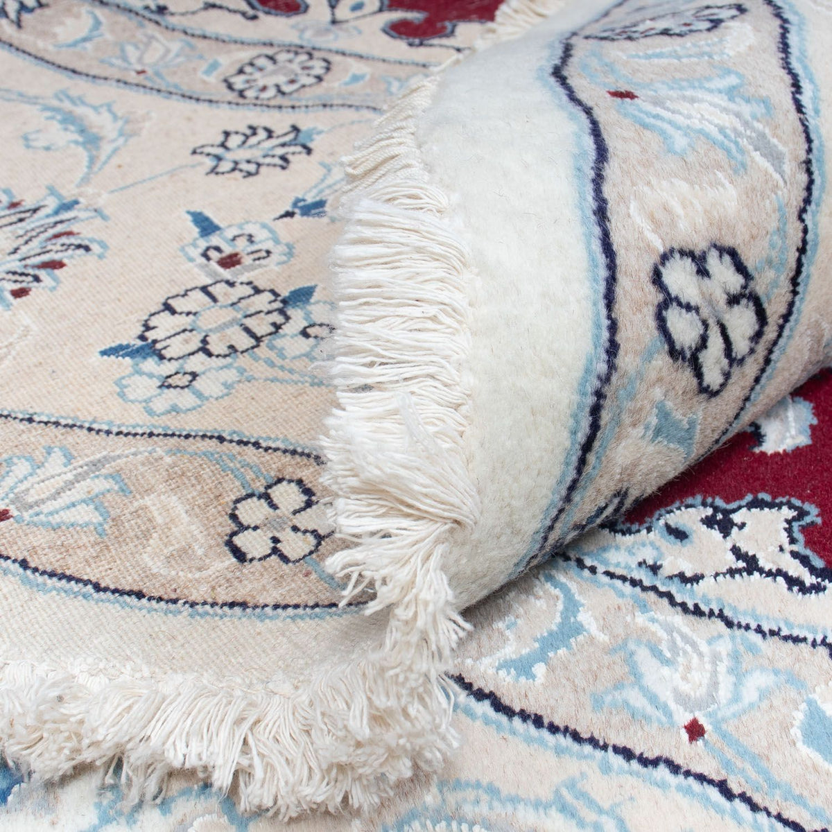 Perzisch tapijt - Nain rond  - 300 x 300 cm - donkerrood