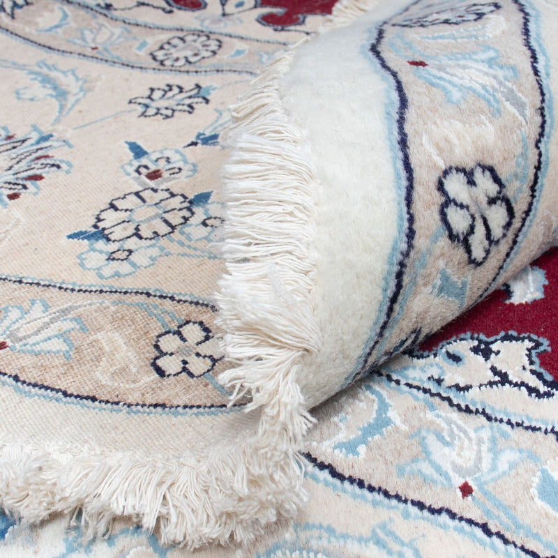 Perzisch tapijt - Nain rond  - 300 x 300 cm - donkerrood