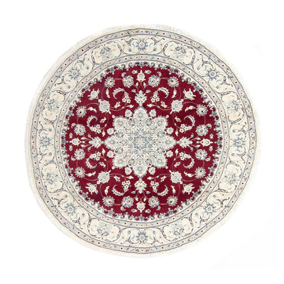 Perzisch tapijt - Nain rond  - 250 x 250 cm - donkerrood