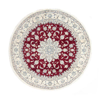 Perzisch tapijt - Nain rond  - 250 x 250 cm - donkerrood