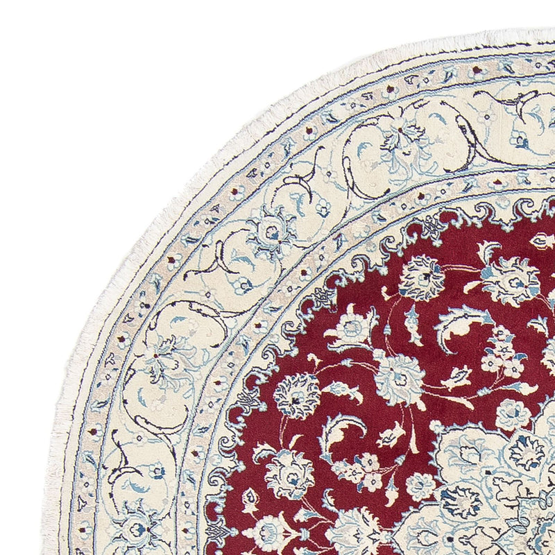Perzisch tapijt - Nain rond  - 245 x 245 cm - donkerrood