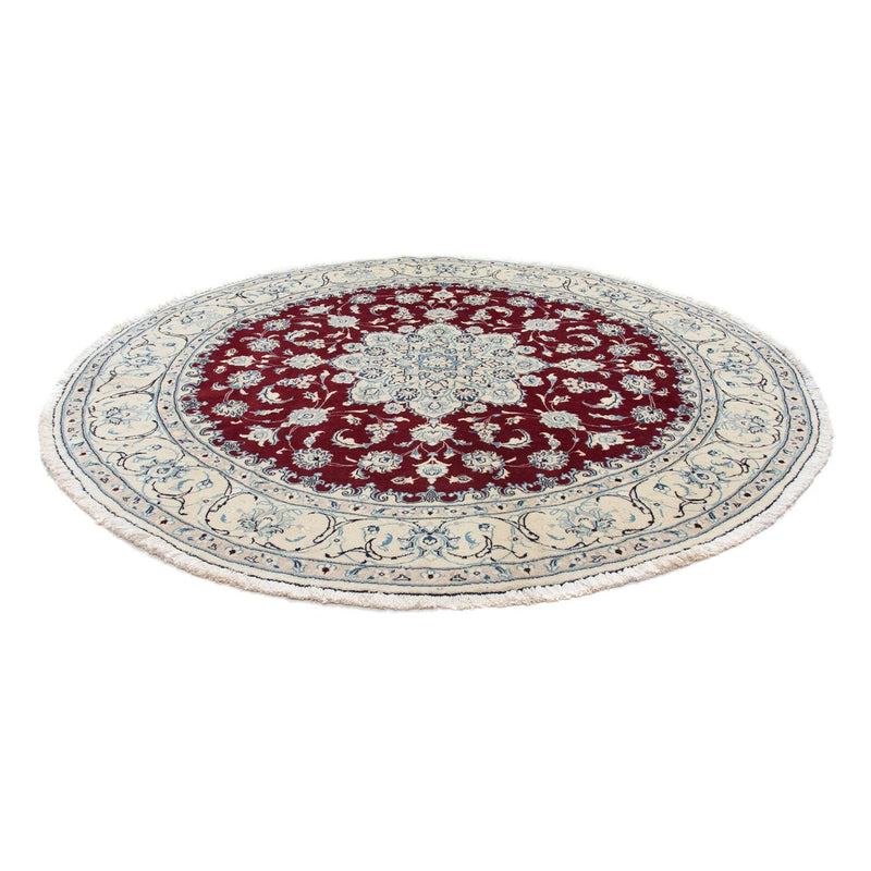 Perzisch tapijt - Nain rond  - 245 x 245 cm - donkerrood