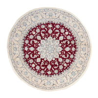 Perzisch tapijt - Nain rond  - 250 x 250 cm - donkerrood