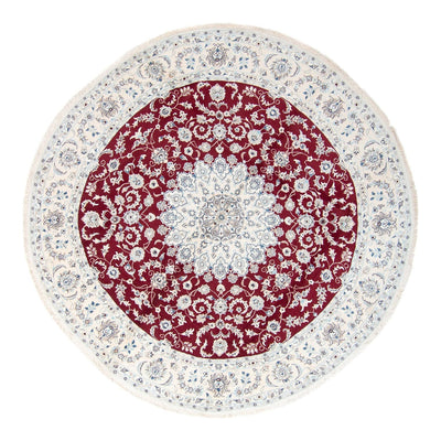 Perzisch tapijt - Nain rond  - 300 x 300 cm - donkerrood
