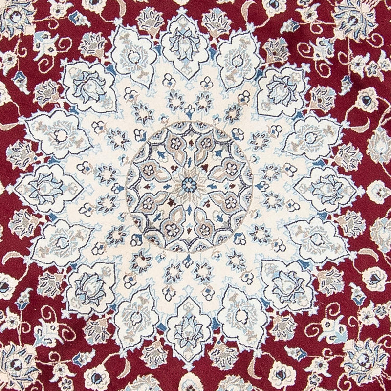 Perzisch tapijt - Nain rond  - 300 x 300 cm - donkerrood