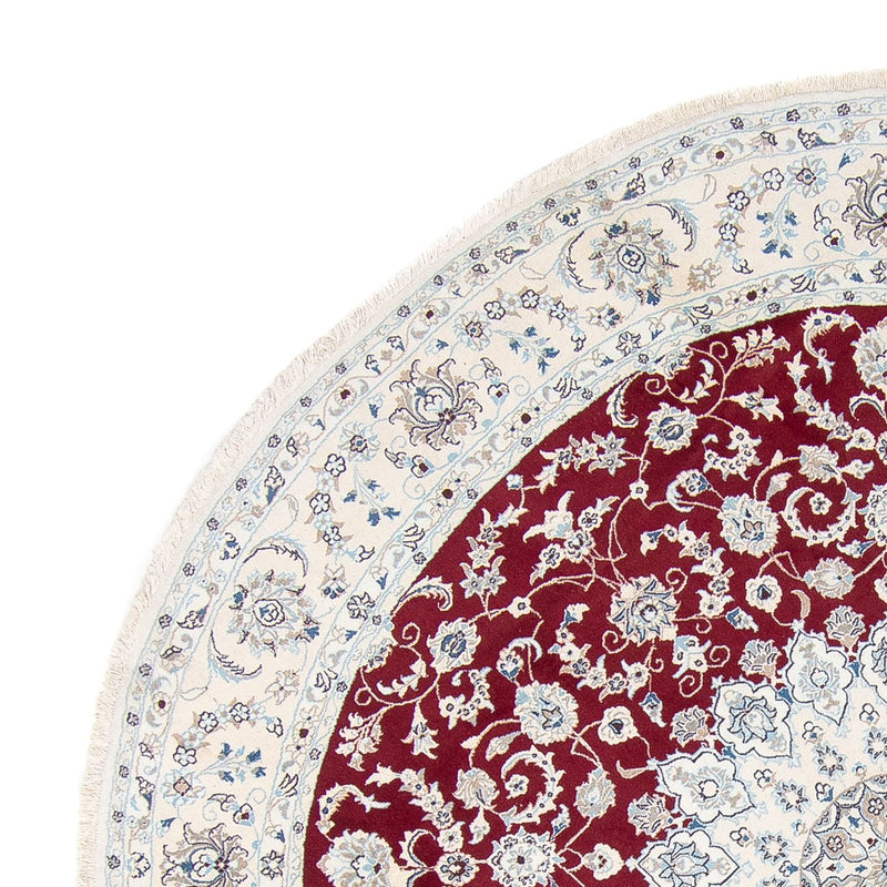 Perzisch tapijt - Nain rond  - 300 x 300 cm - donkerrood
