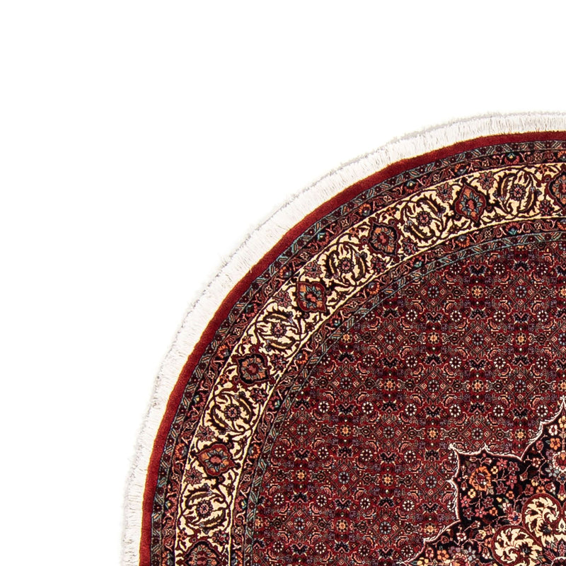 Perzisch tapijt - Bijar rond  - 205 x 205 cm - donkerrood