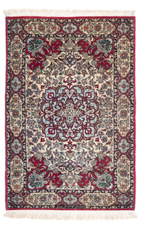 Perzisch tapijt - Isfahan - Premium - 124 x 83 cm - donkerrood