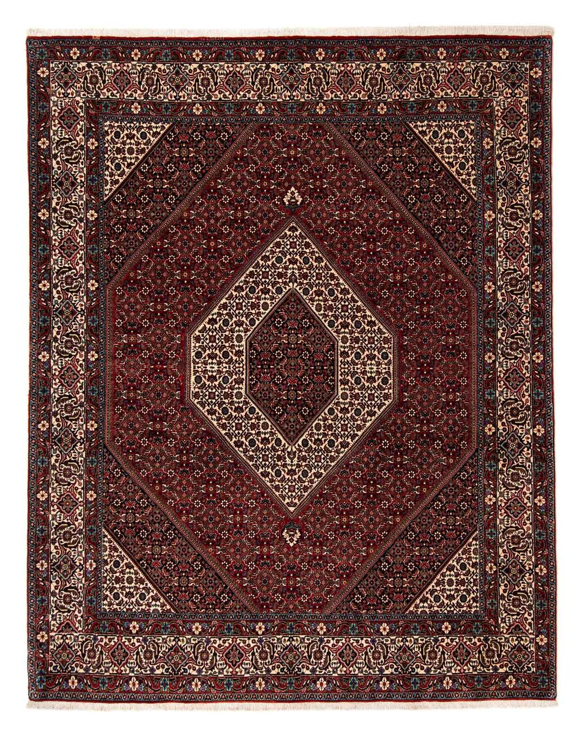 Perzisch tapijt - Bijar - 251 x 203 cm - donkerrood