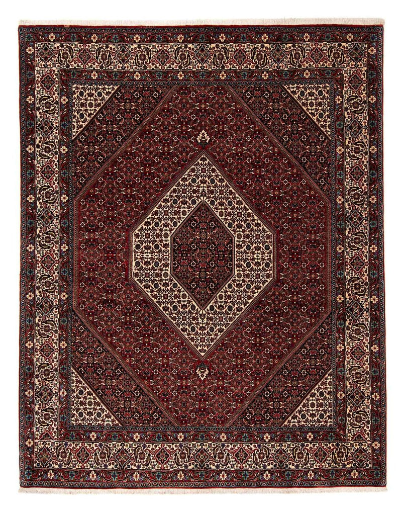 Perzisch tapijt - Bijar - 251 x 203 cm - donkerrood