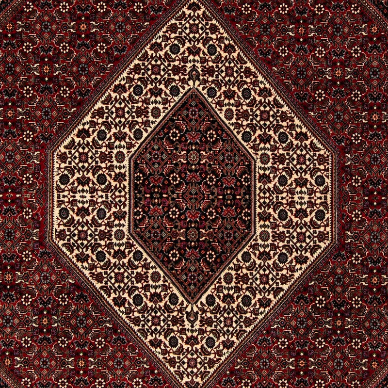 Perzisch tapijt - Bijar - 251 x 203 cm - donkerrood