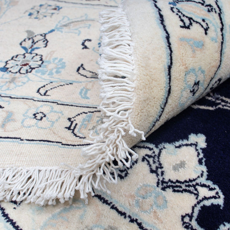 Perzisch tapijt - Nain rond  - 300 x 300 cm - donkerblauw