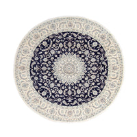 Perzisch tapijt - Nain rond  - 295 x 295 cm - donkerblauw