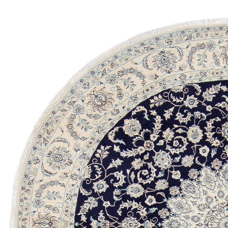 Perzisch tapijt - Nain rond  - 295 x 295 cm - donkerblauw