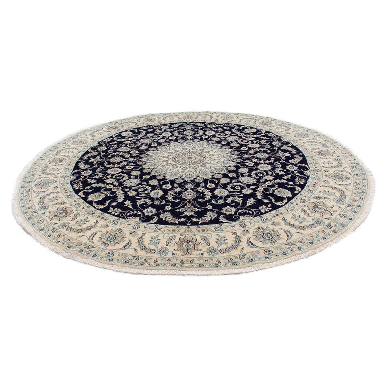 Perzisch tapijt - Nain rond  - 295 x 295 cm - donkerblauw
