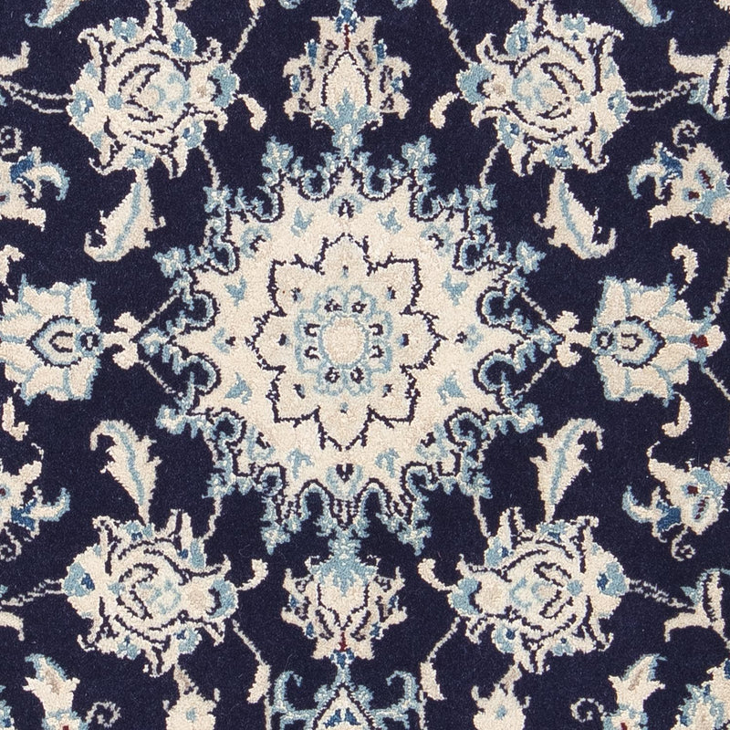 Perzisch tapijt - Nain - Koninklijk - 90 x 60 cm - donkerblauw