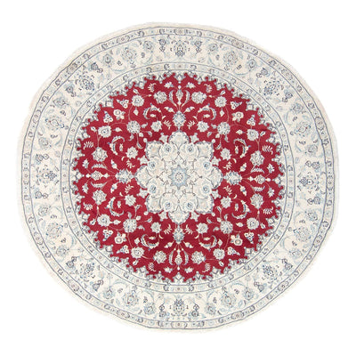 Perzisch tapijt - Nain - Koninklijk rond  - 90 x 60 cm - rood