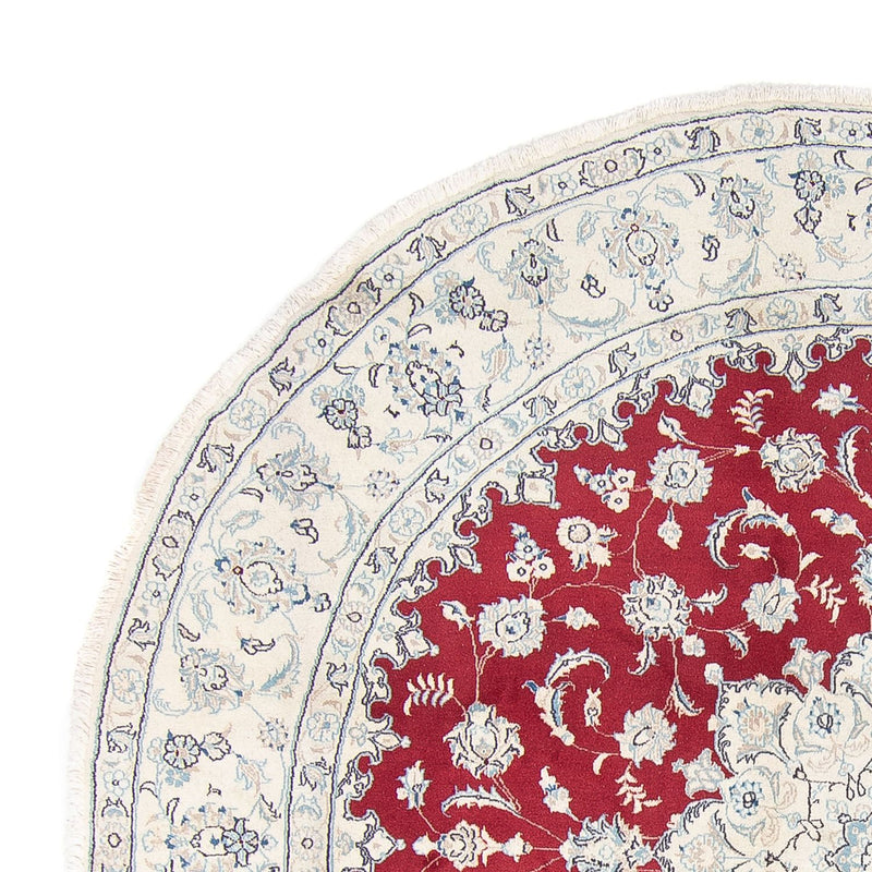 Perzisch tapijt - Nain - Koninklijk rond  - 90 x 60 cm - rood