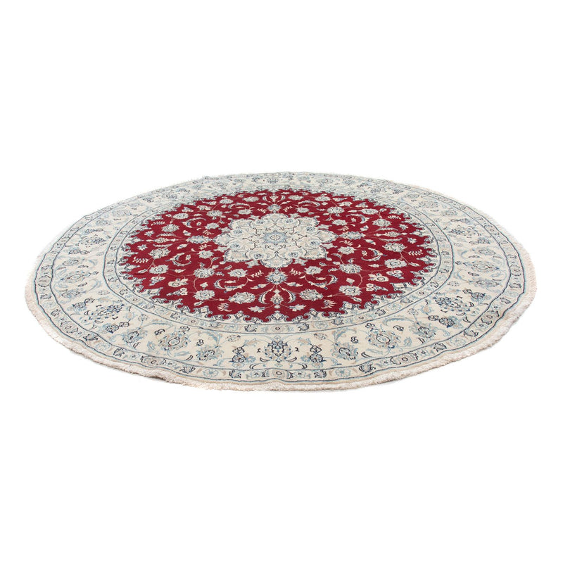 Perzisch tapijt - Nain - Koninklijk rond  - 90 x 60 cm - rood