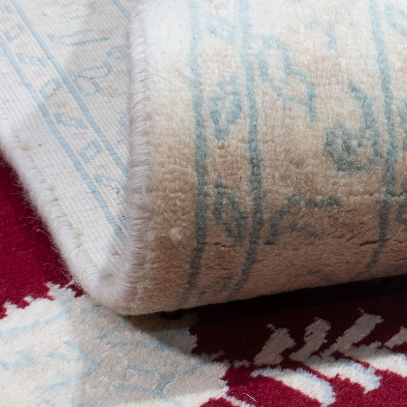 Perzisch tapijt - Nain - 297 x 201 cm - donkerrood